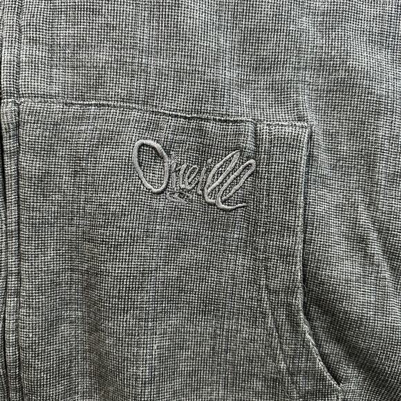 Y2K Oneill Skater Grunge Zip Up Hoodie Sweatshirt Mens Large Fur Sherpa Lined - Picture 3 of 10